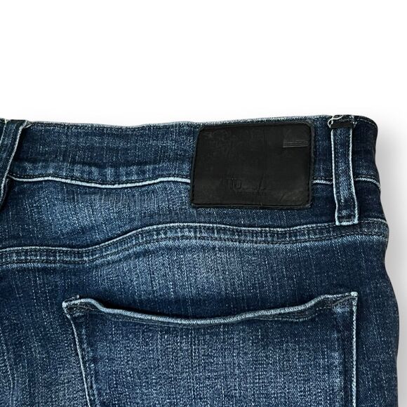 Hudson Zack Skinny Blue Distressed Denim Stretch Jeans Mens 36 Medium Wash - Picture 9 of 9